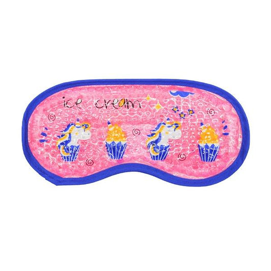 Hot/Cold Eye Mask, Ice Cream & Unicorn Print
