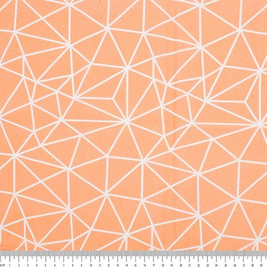Craft Prints Fabric, Coral Architect- Width 112cm