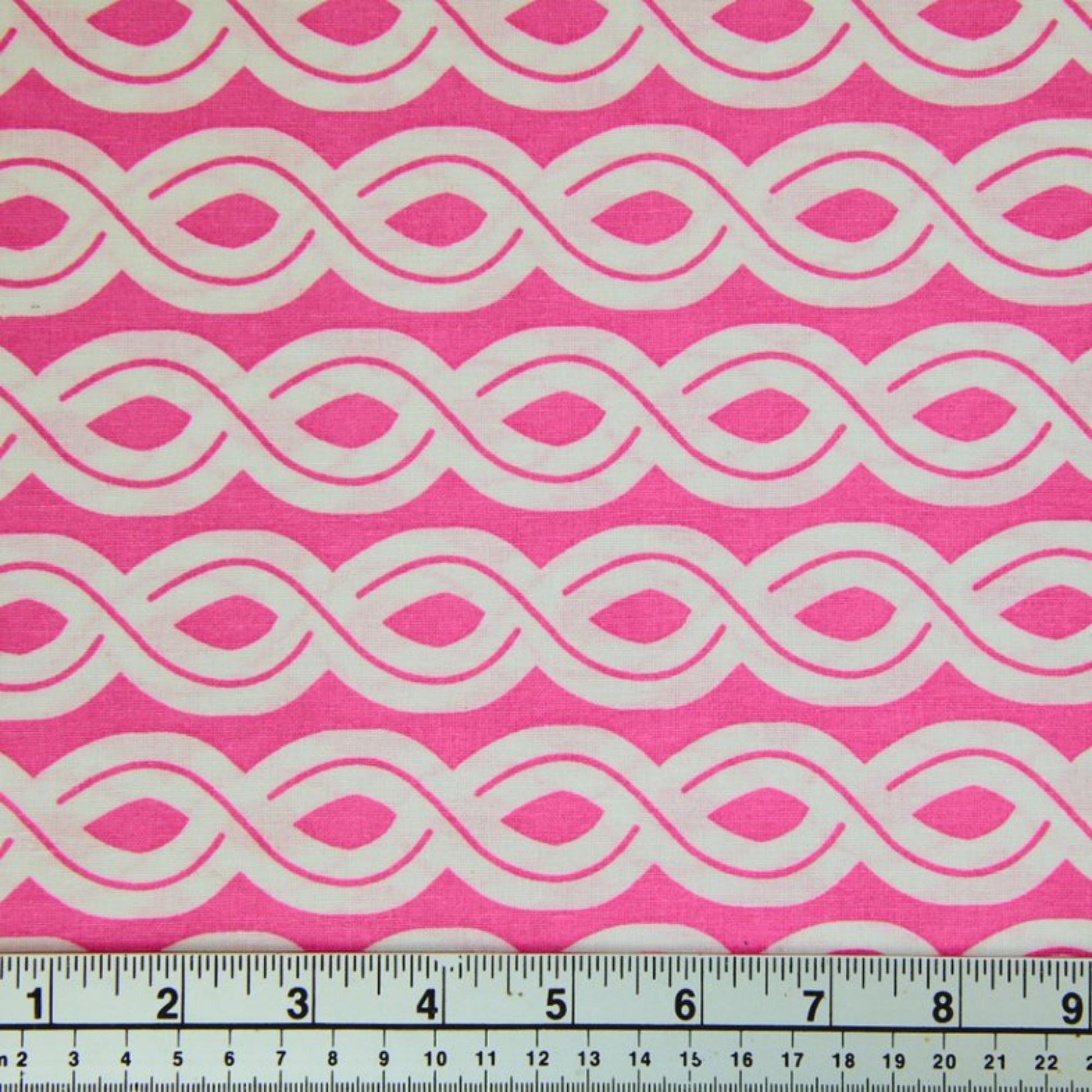 Sunny Vibe Fabric, Ropes Pink- Width 112cm