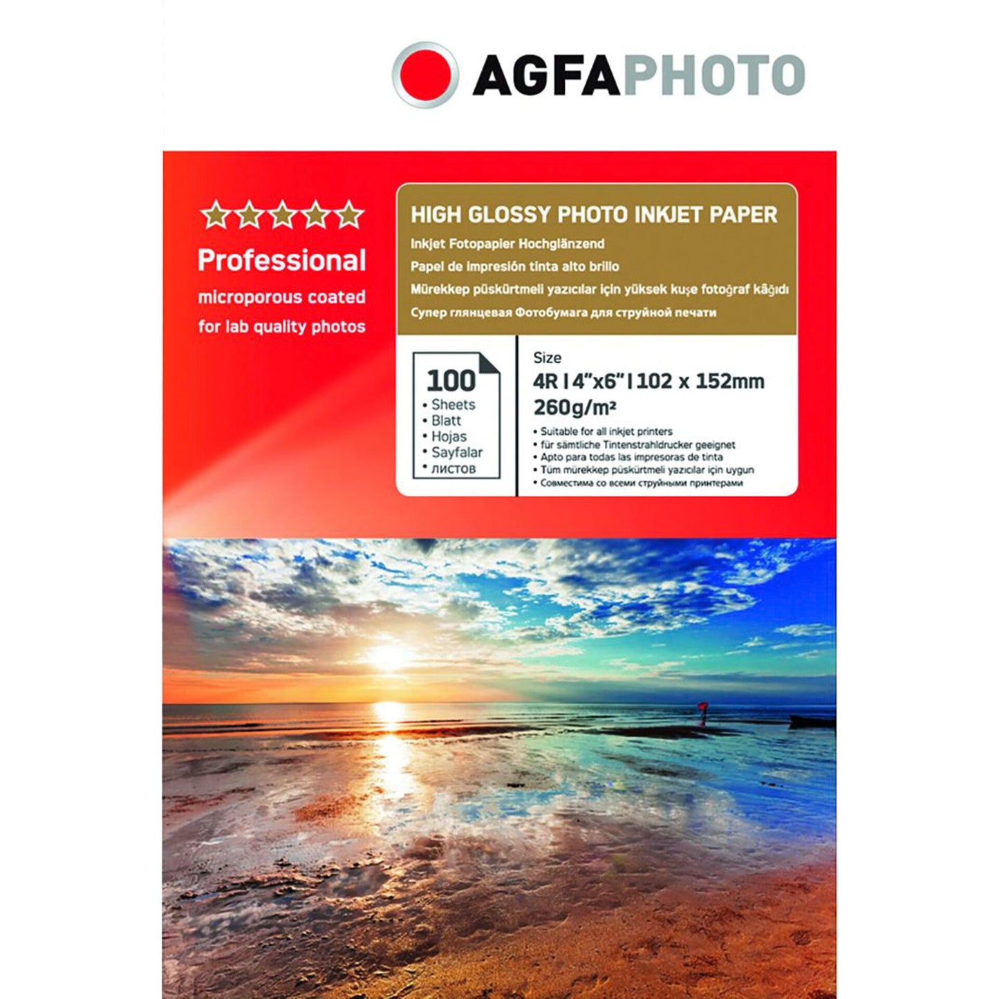 AgfaPhoto High Glossy Inkjet Paper 4R - 100pk