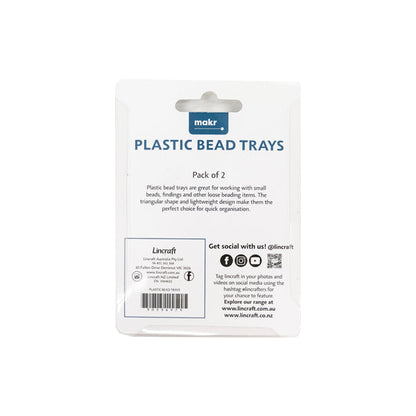 Makr Plastic Bead Trays- 2pc