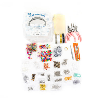 Bead Value Plastic Storage Box With 1196pcs Of Jewellery