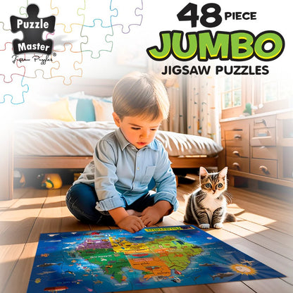 48-Piece Jumbo Floor Jigsaw Puzzle, Aussie Map