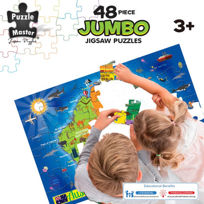 48-Piece Jumbo Floor Jigsaw Puzzle, Aussie Map