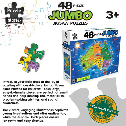 48-Piece Jumbo Floor Jigsaw Puzzle, Aussie Map