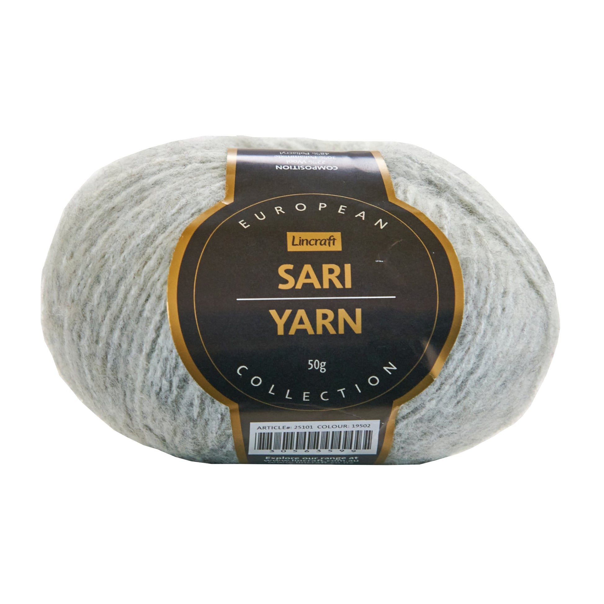 European Collection Sari Yarn, Col 19502- 50g