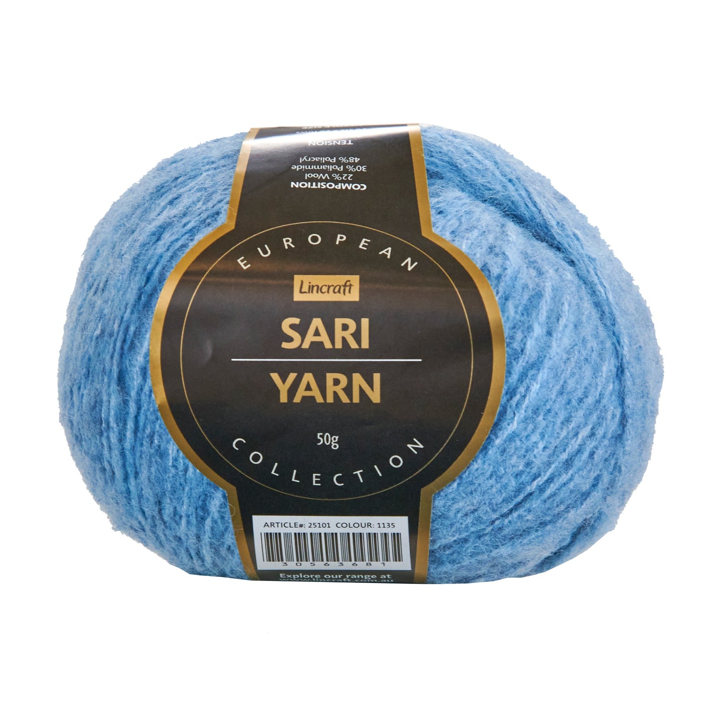 European Collection Sari Yarn, Col 1135- 50g