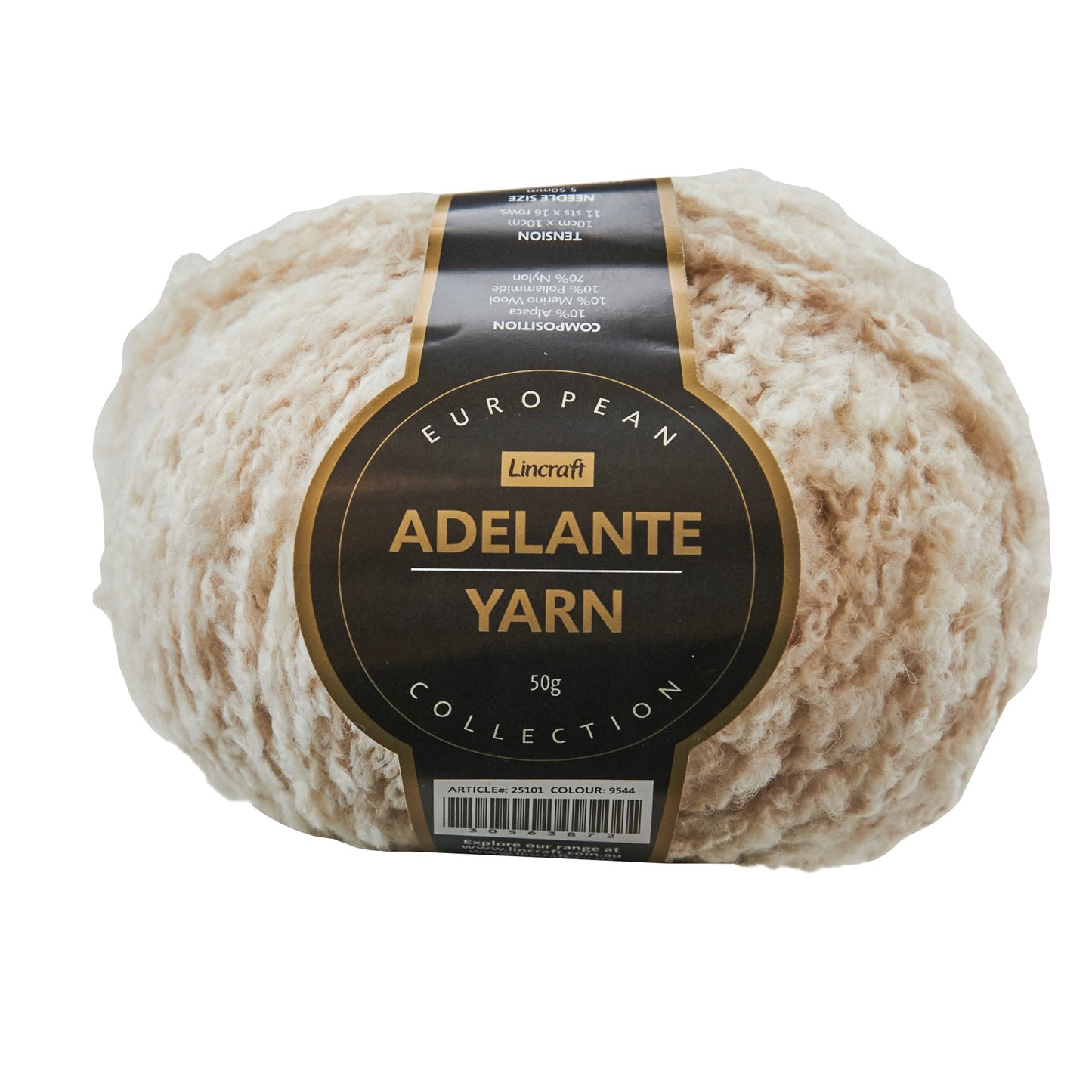 European Collection Adelante Yarn, Col 9544- 50g