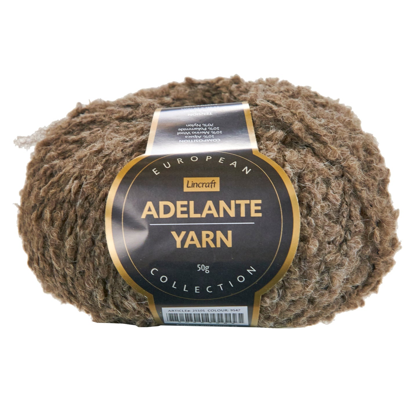 European Collection Adelante Yarn, Col 9547- 50g