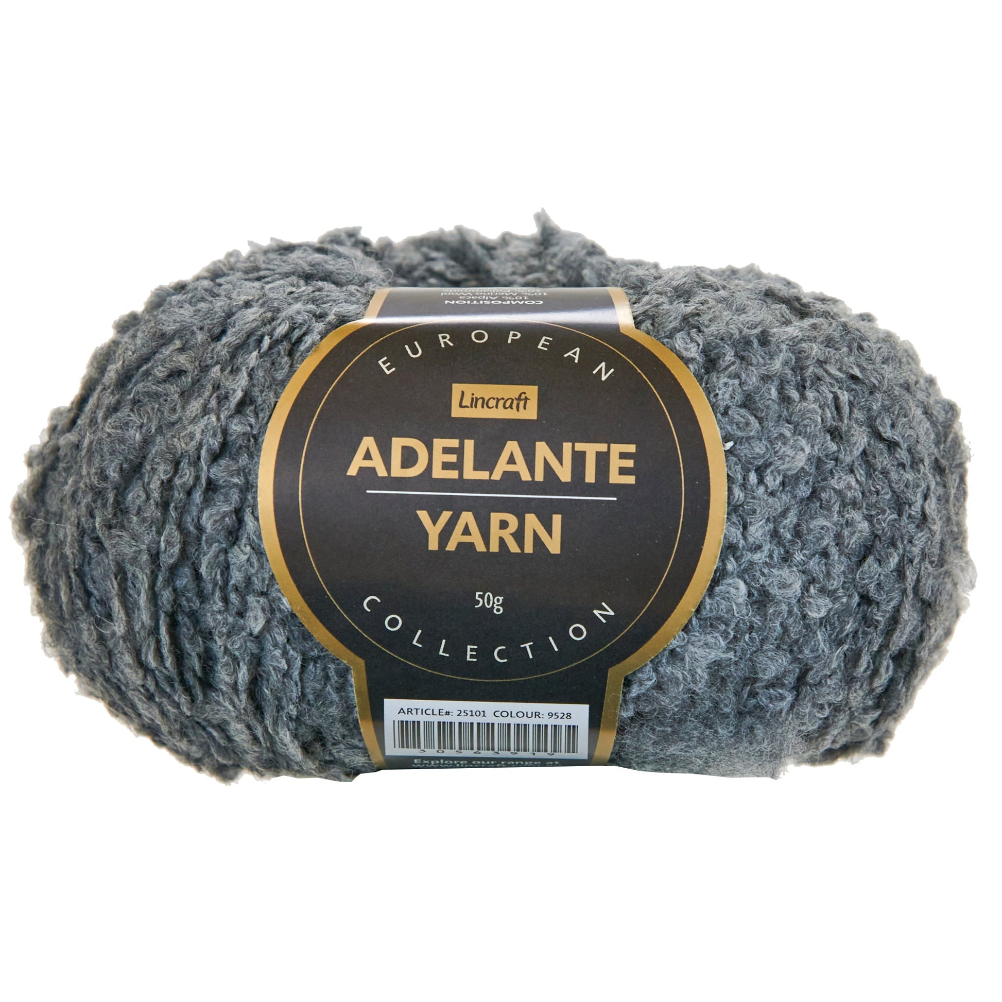 European Collection Adelante Yarn, Col 9528- 50g