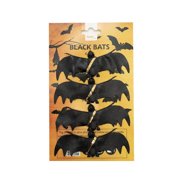 Halloween Bats, 4pk