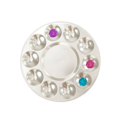 Makr Aluminium Round 10 Well Paint Palette