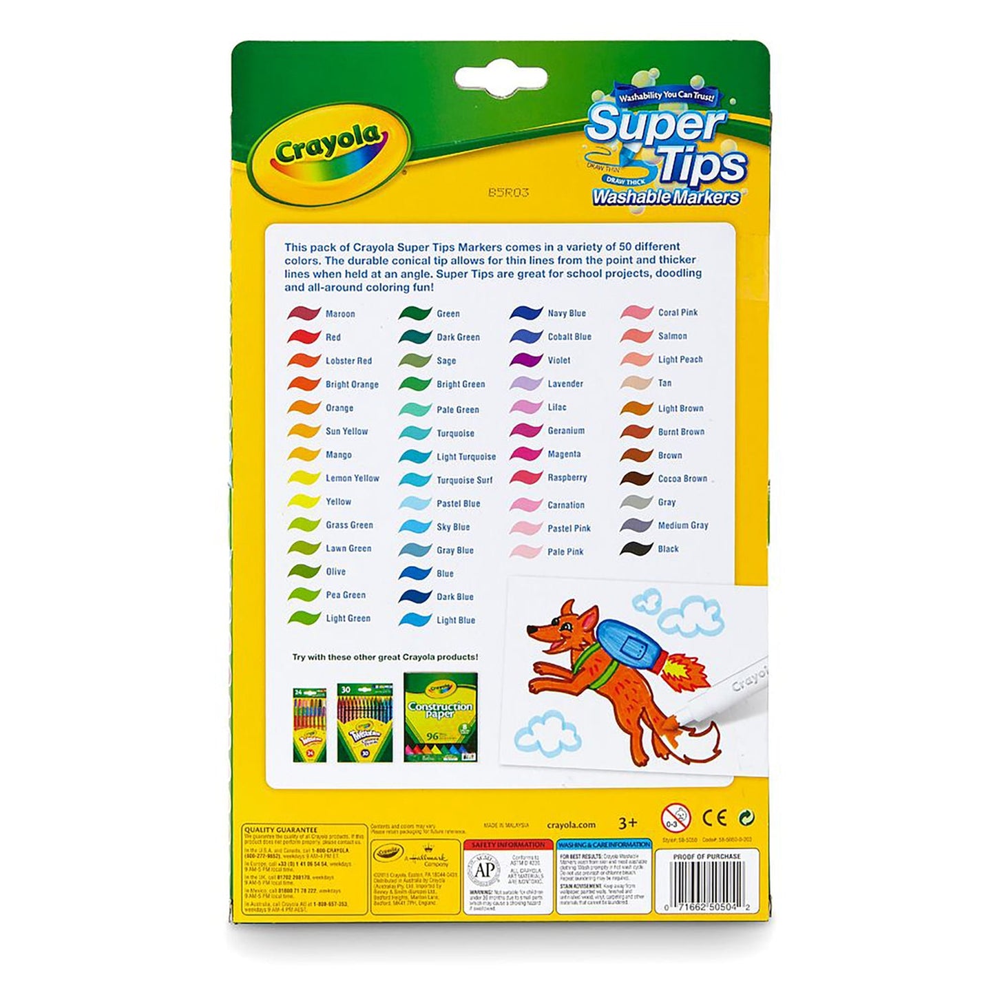 Crayola Super Tips Markers- 50pk