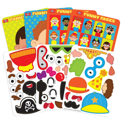 T.S. Shure Magnetic Tin Play Set, Funny Faces- 45pc