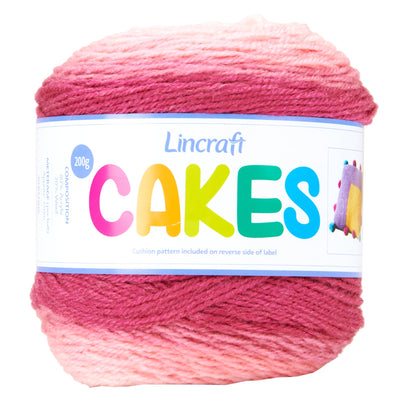 Lincraft Cakes Crochet & Knitting Yarn, 200g Acrylic Wool Blend Yarn