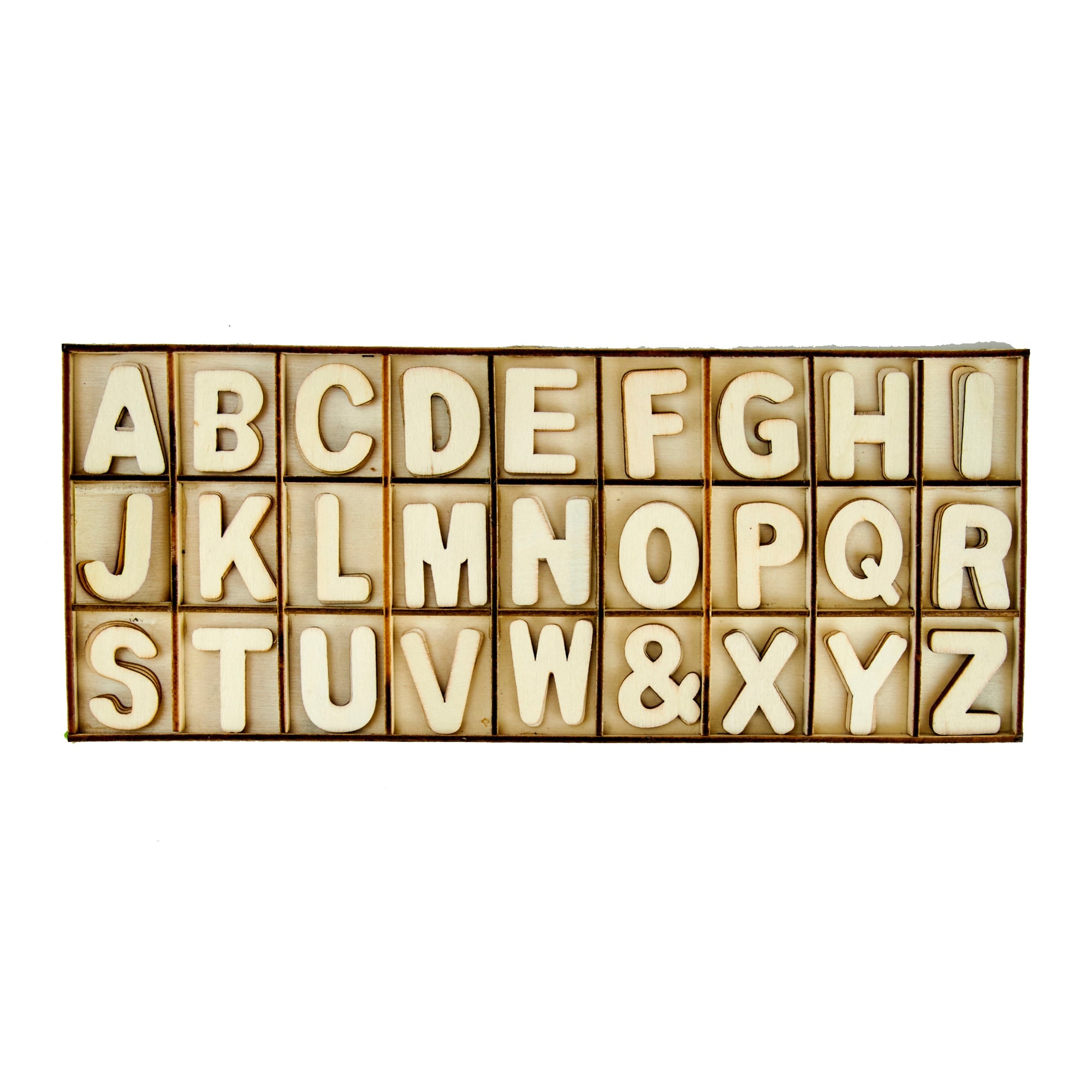 Makr Wood Alphabet Kit- 81pc – Lincraft
