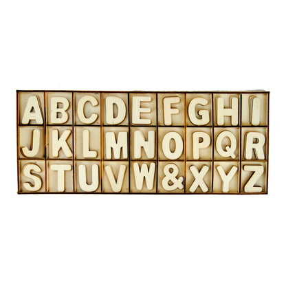 Makr Wood Alphabet Kit- 81pc