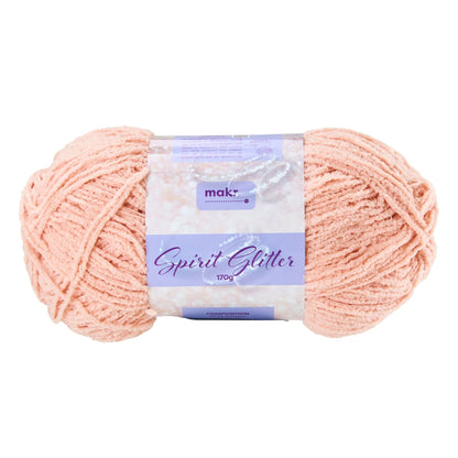 Makr Spirit Glitter Yarn, Dusty Pink-170g