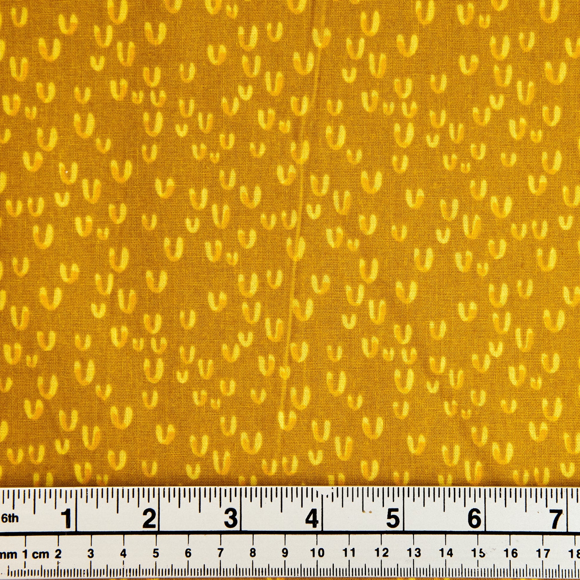Craft Prints Fabric, Butterfly Garden, Gold Seeds- Width 112cm