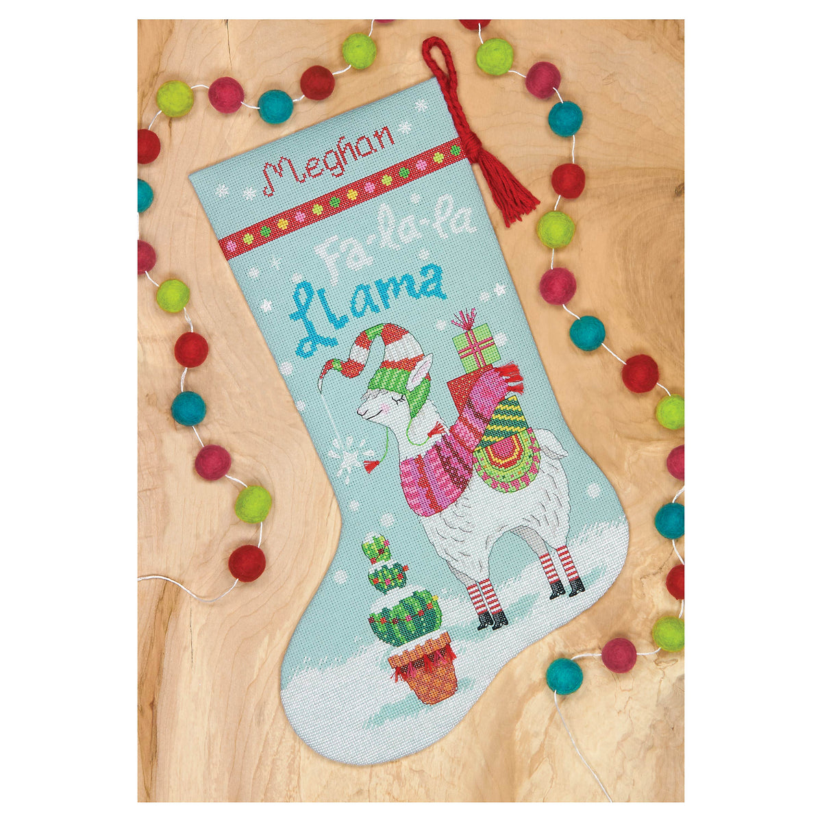 Dimensions Stitch Kit, Llama Stocking- 41cm