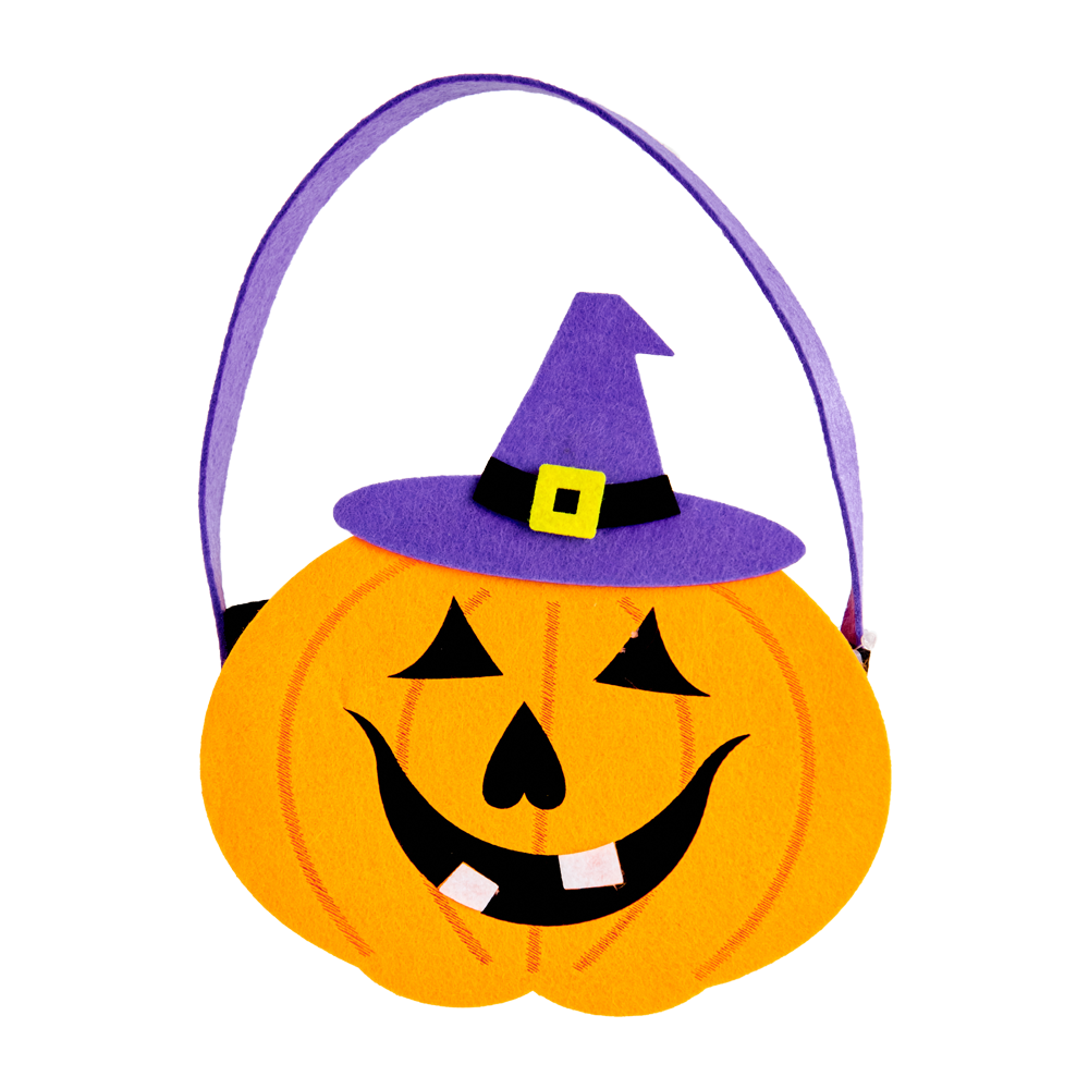 Happy Pumpkin Felt Bag