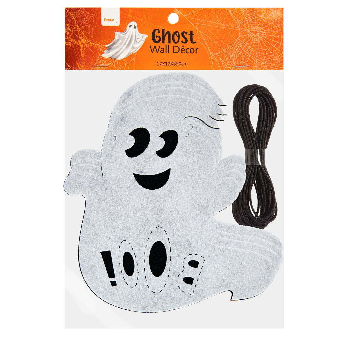 Halloween Ghost Garland- 17x17x350cm
