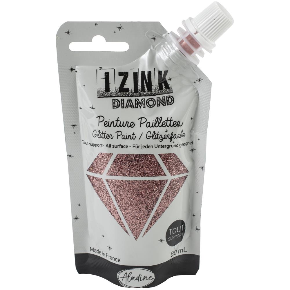 Izink Diamond Glitter Paint, Light Pink- 80ml