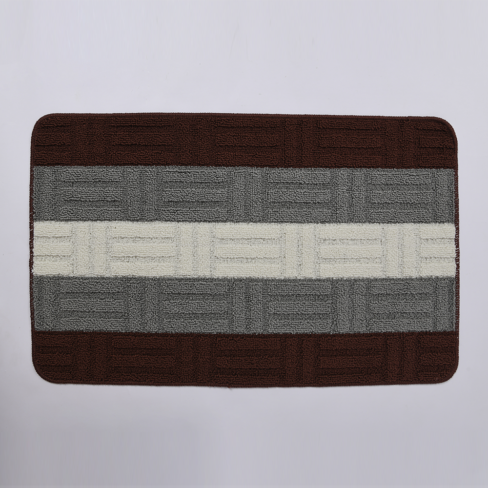 2 Piece Bath Mat Set, Brick