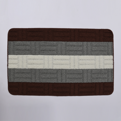 2 Piece Bath Mat Set, Brick