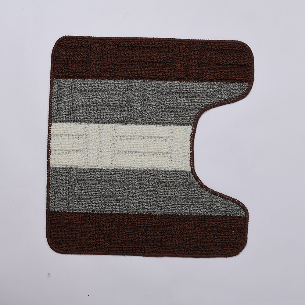 2 Piece Bath Mat Set, Brick