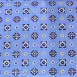 Printed Flannelette Fabric, Blue Geo Check-108cm Width