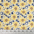 Craft Prints Fabric Arles Sunflowers, Cream Sunflowers- Width 112cm