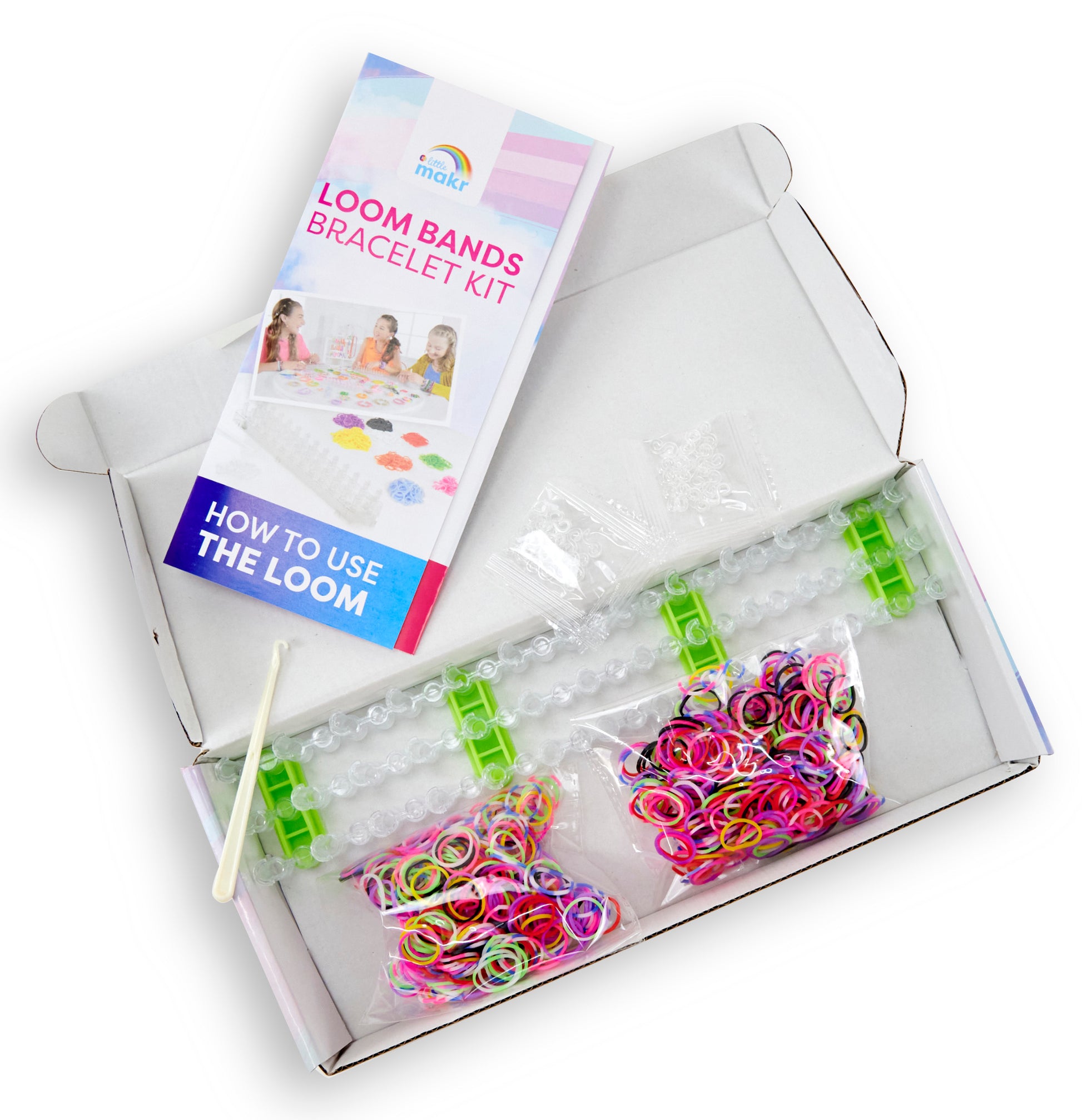 Little Makr Loom Bands Bracelet Kit, Over 1,000 Pieces