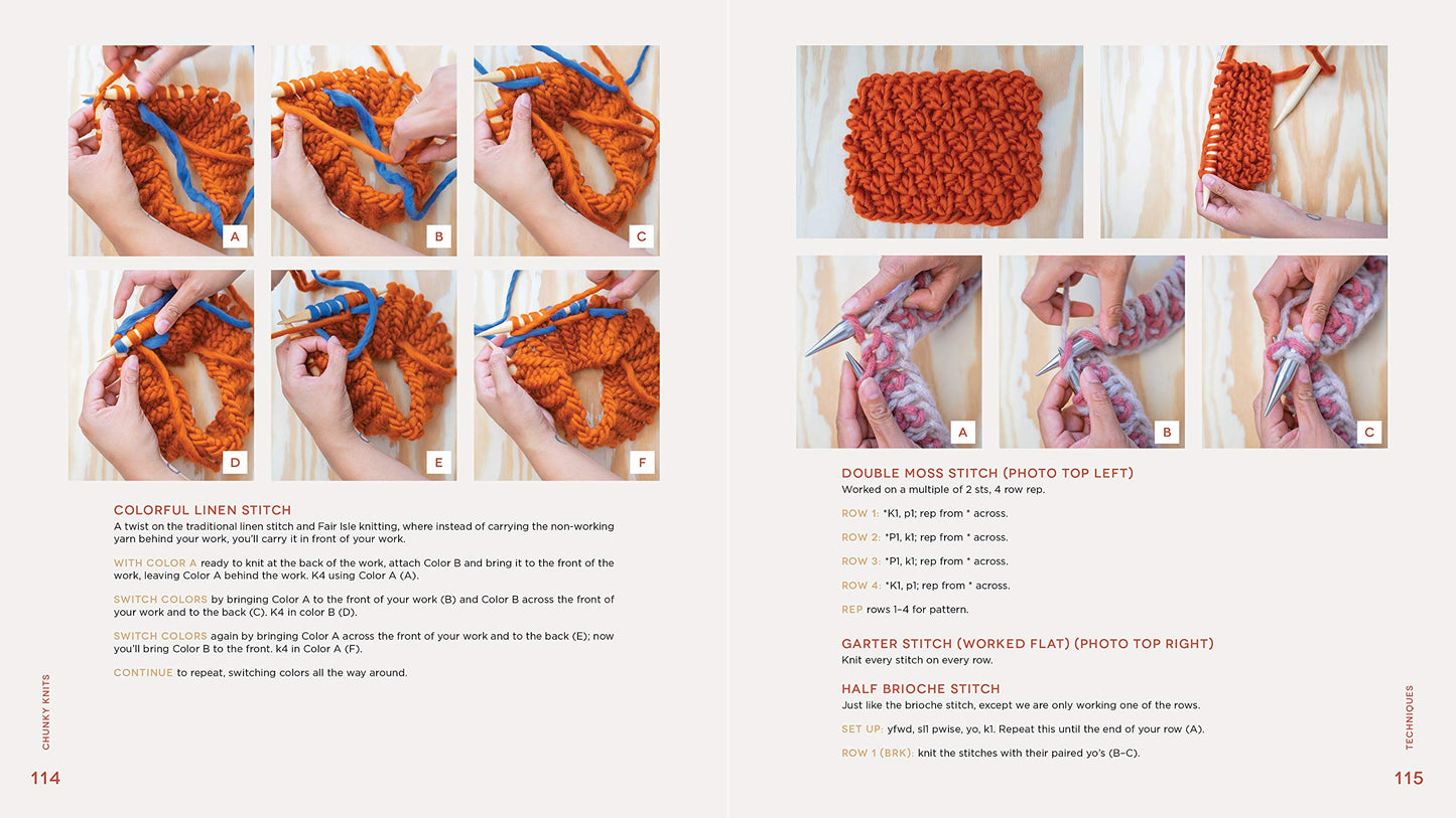 Chunky Knits: Cozy Hats, Scarves and More Made Simple with Extra-Large Yarn Book