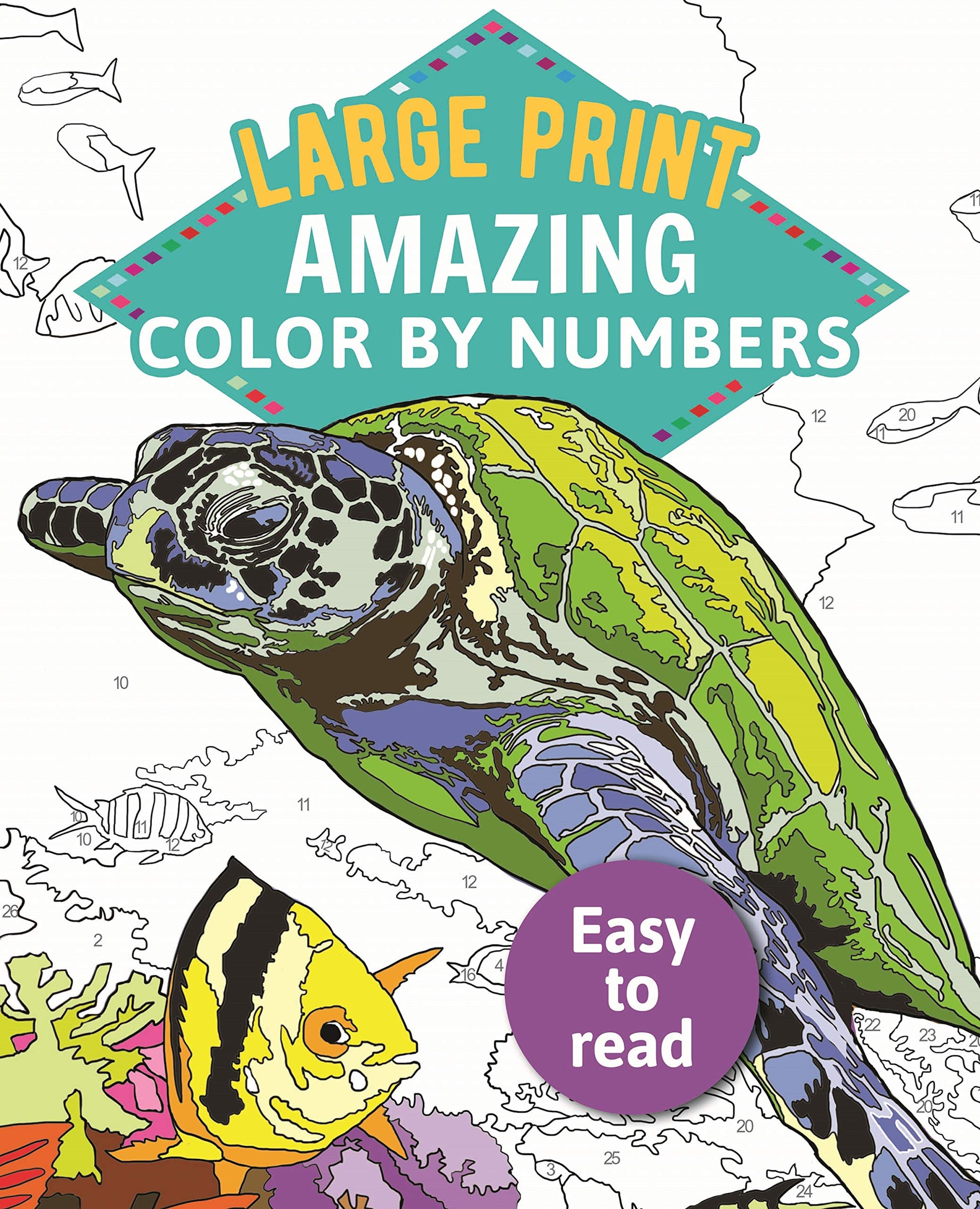 Amazing Color-By-Numbers Large Print