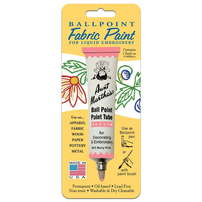 Aunt Martha's Ballpoint Paint Tube, 1oz