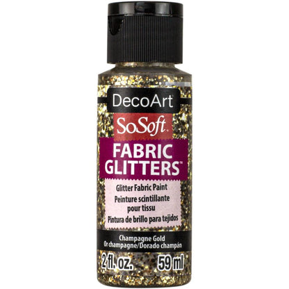 Decoart SoSoft Fabric Glitters, 2oz