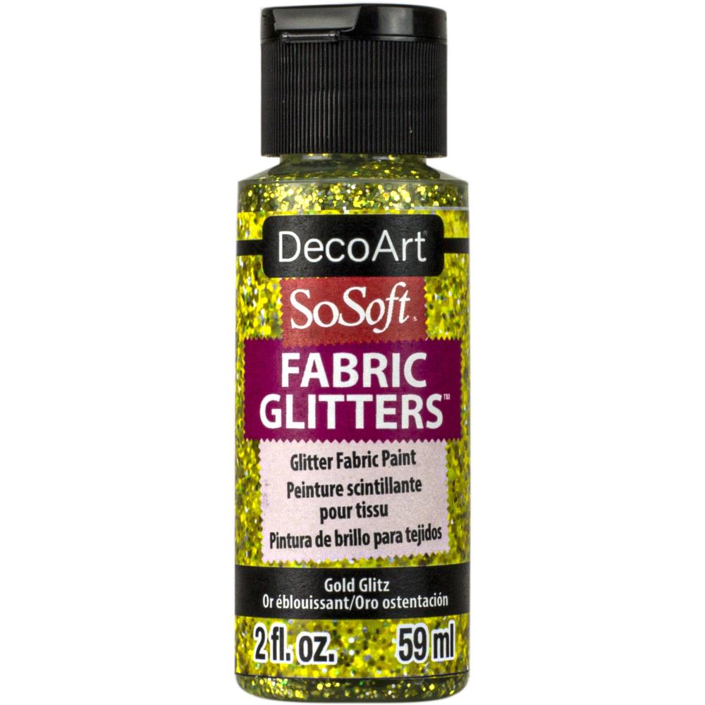 Decoart SoSoft Fabric Glitters, 2oz