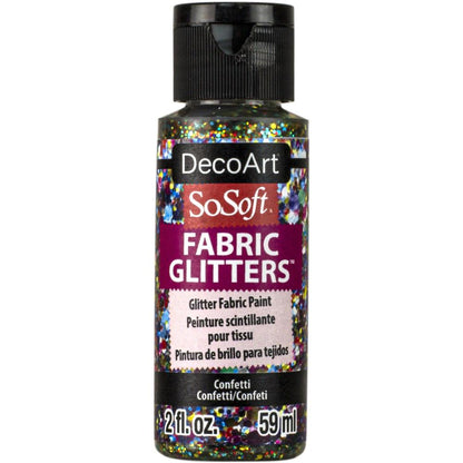 Decoart SoSoft Fabric Glitters, 2oz