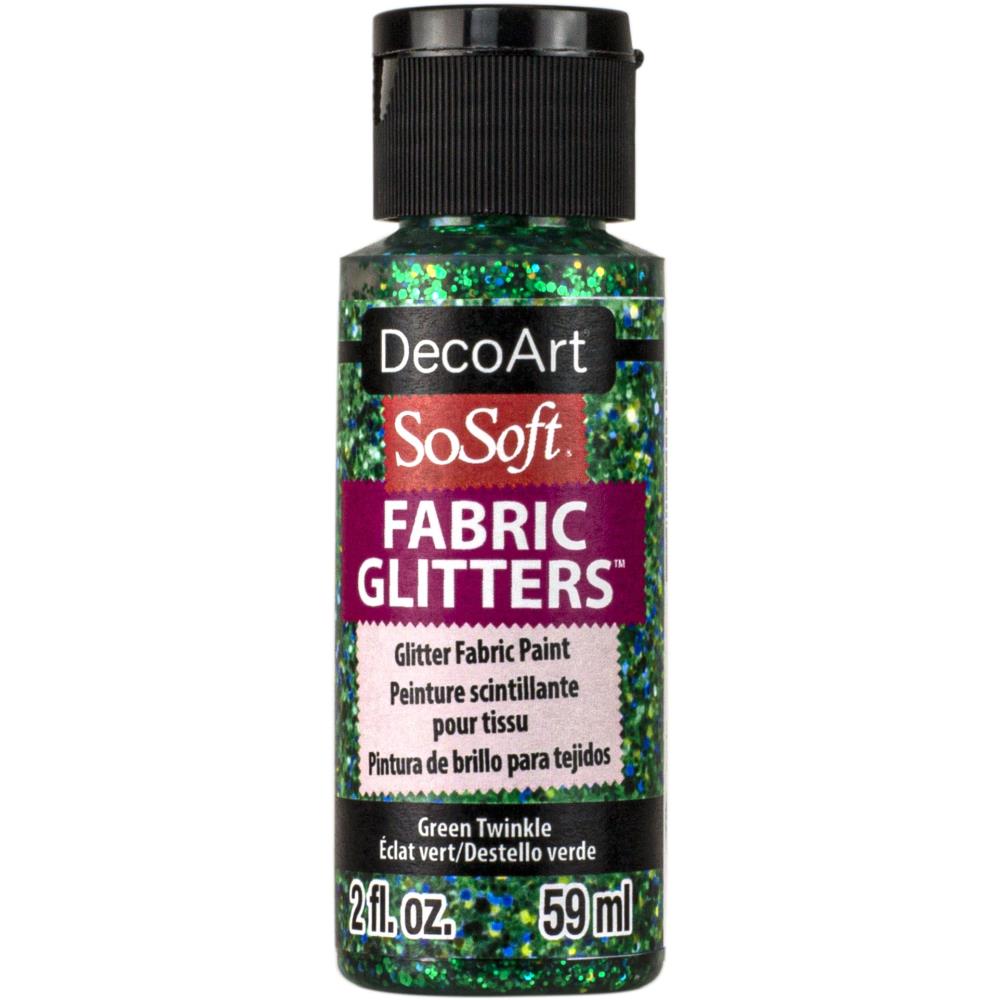 Decoart SoSoft Fabric Glitters, 2oz