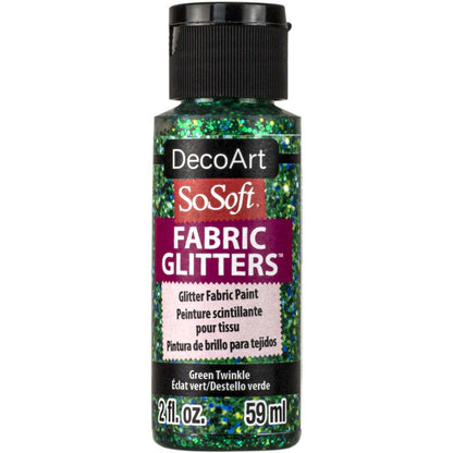 Decoart SoSoft Fabric Glitters, 2oz