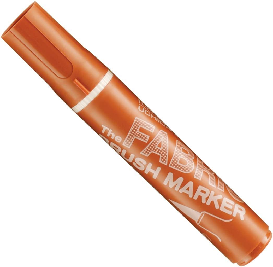 Marvy Uchida Permanent  Fabric Brush Marker, Brown