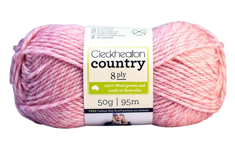 Cleckheaton Country Yarn 8 Ply, Pearl Blush Marle - 50g