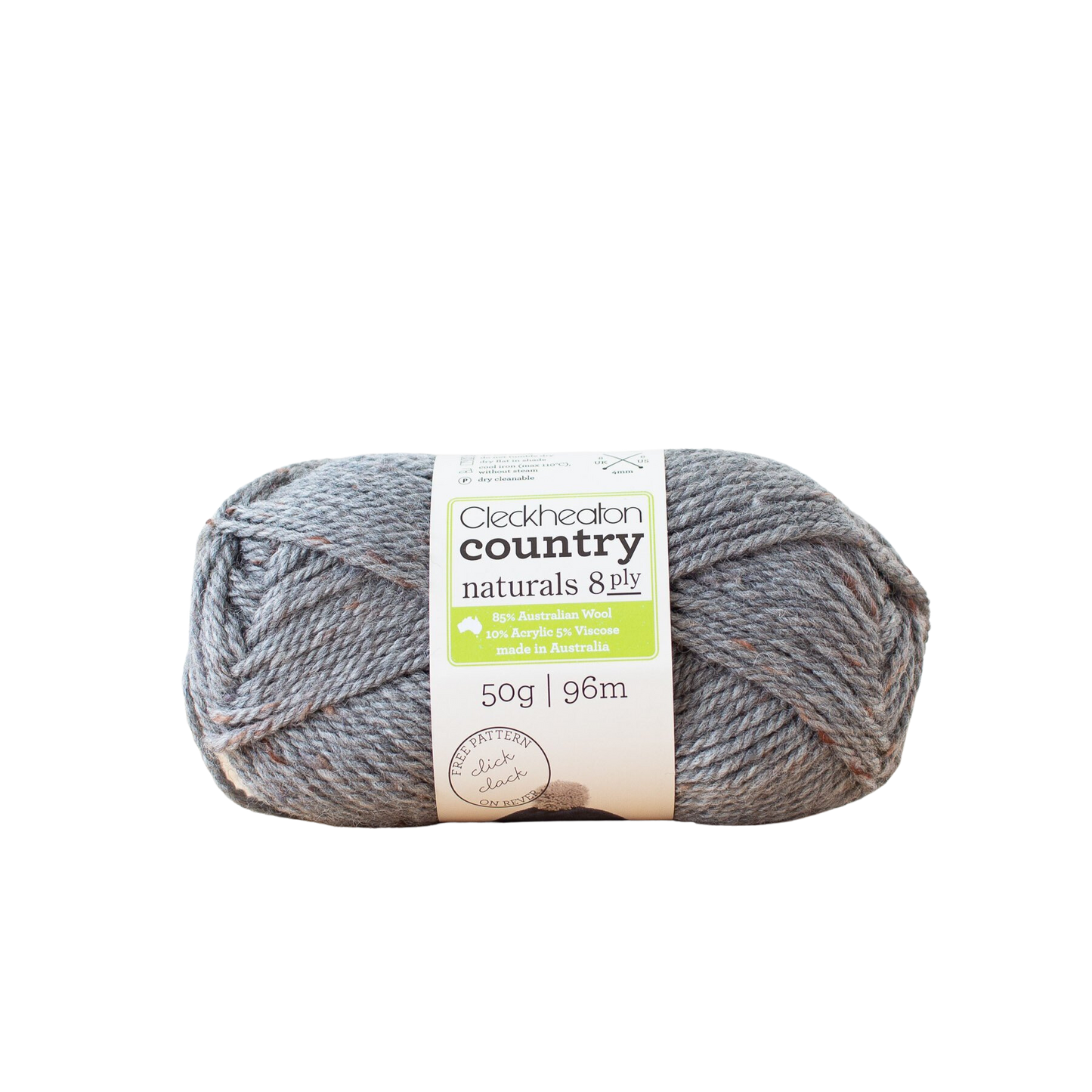 Cleckheaton Country Naturals Yarn 8 Ply, Silver - 50g