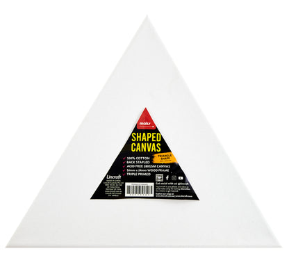 Makr Shaped Canvas, Triangle Shape