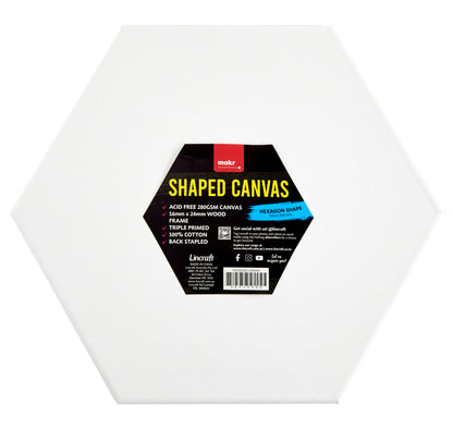 Makr Shaped Canvas, Hexagon Shape