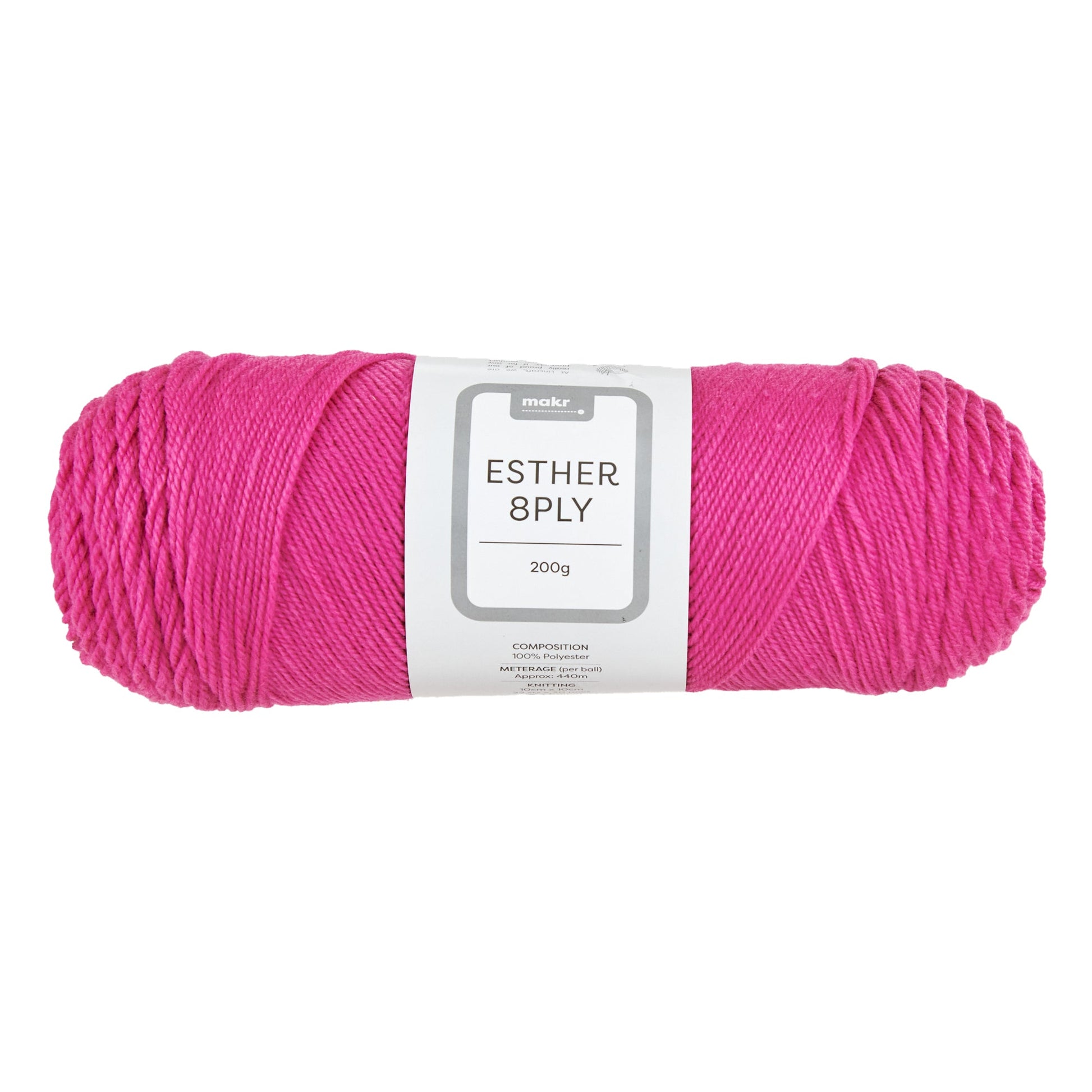 Makr Esther 8ply Crochet & Knitting Yarn, 200g Polyester Yarn