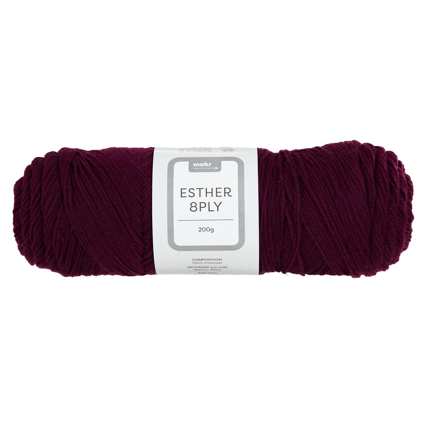 Makr Esther 8ply Crochet & Knitting Yarn, 200g Polyester Yarn
