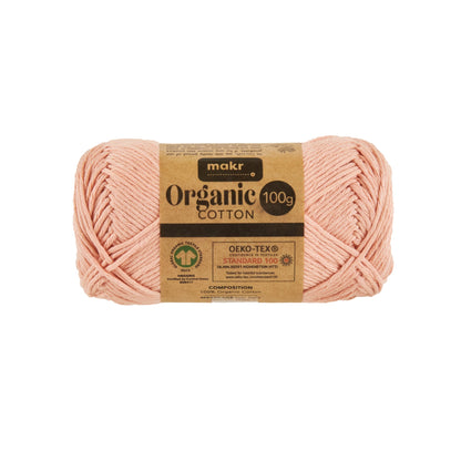 Makr Organic Cotton Crochet & Knitting Yarn - 100g Cotton Yarn