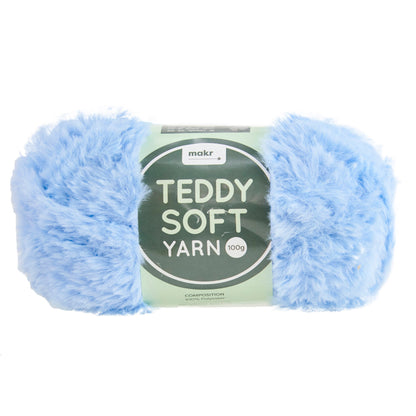 Makr Teddy Soft Crochet & Knitting Yarn, 100g Polyester Yarn
